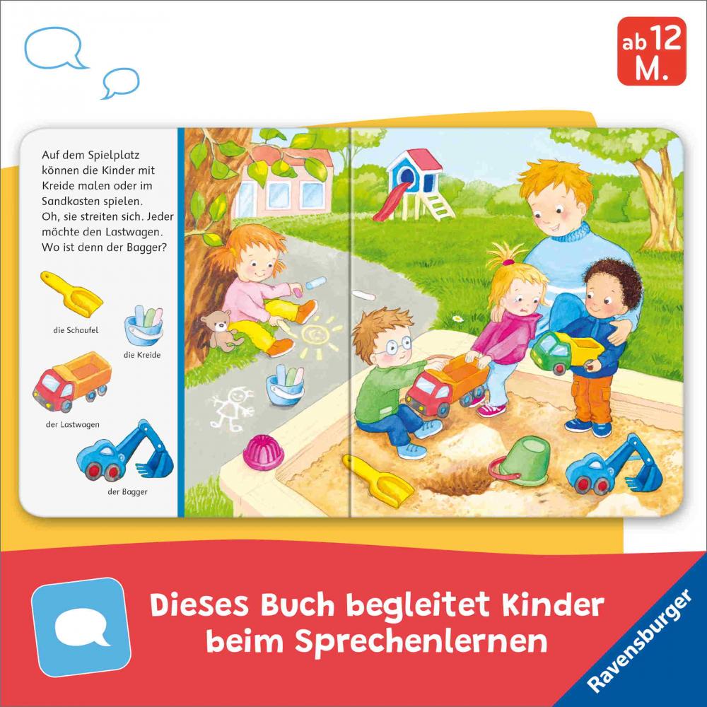 Ravensburger Buch Pappbilderbuch Spracherwerb Mein erstes Sachen suchen Kindergarten 42295
