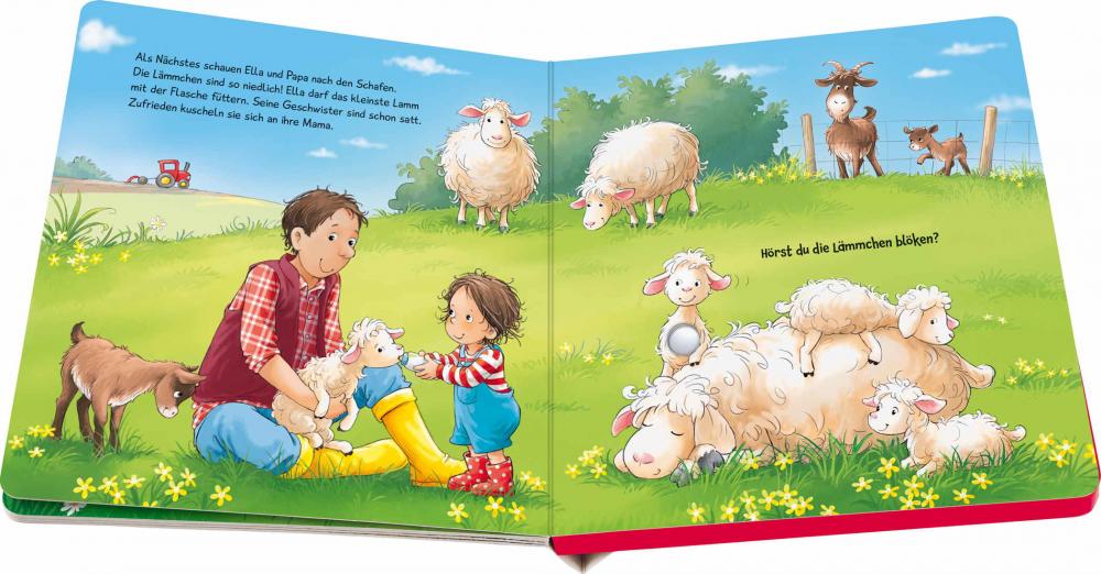 Ravensburger Buch Pappbilderbuch Mitmachen Hör mal hin Wer kräht hier? Auf dem Bauernhof 42297