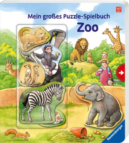 Ravensburger Pappbilderbuch Mein großes Puzzle Spielbuch Zoo 43653