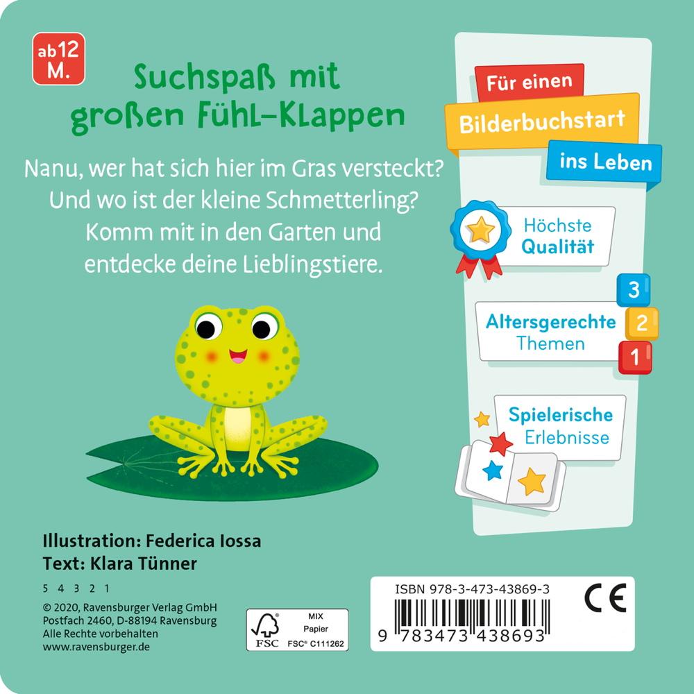 Ravensburger Pappbilderbuch Wo bist du, kleiner Schmetterling? 43869
