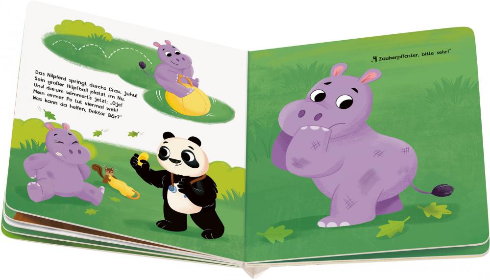 Ravensburger Buch Play+ Mein lustiges Spielbuch Pflaster her, sagt Doktor Bär ab 2 Jahre 45642