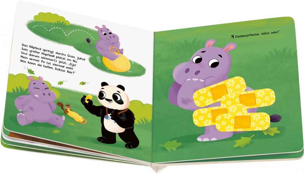 Ravensburger Buch Play+ Mein lustiges Spielbuch Pflaster her, sagt Doktor Bär ab 2 Jahre 45642