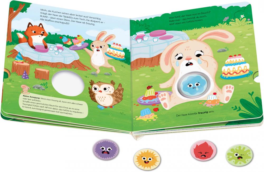 Ravensburger Buch Play+ Mein lustiges Spielbuch Wut im Bauch ab 2 Jahre 45643