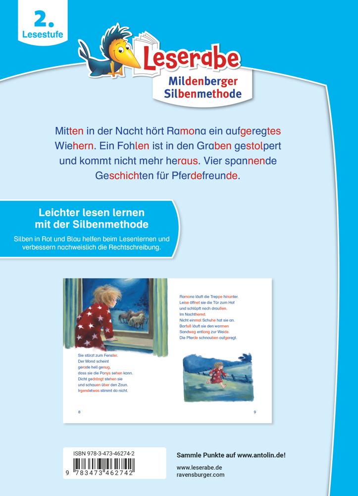 Ravensburger Buch Erstlesetitel Leserabe mit Mildenberger Silbenmethode Pferdegeschichten 46274