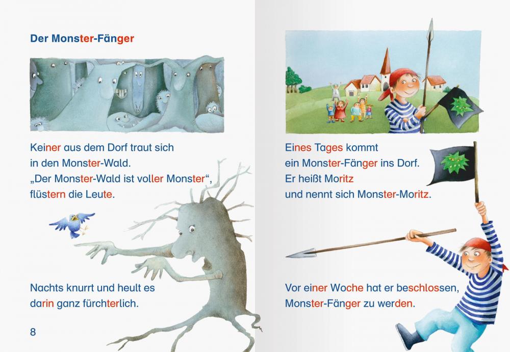 Ravensburger Buch Erstlesetitel Leserabe mit Mildenberger-Silbenmethode Monstergeschichten 46362