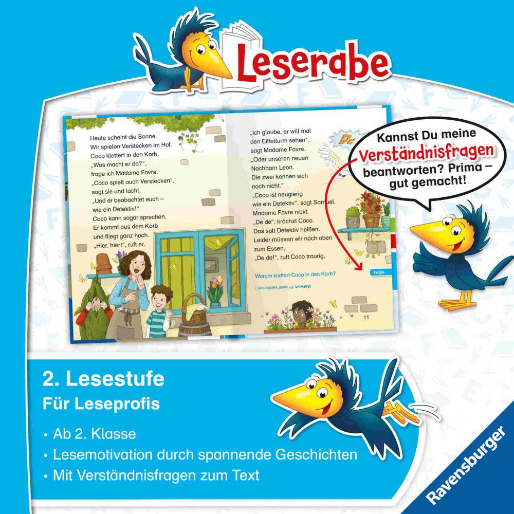 Ravensburger Buch Erstlesetitel Leserabe 2. Lesestufe Auf heißer Spur Die Detektive von Paris 46392