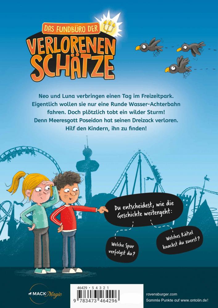 Ravensburger Buch Erstlesetitel Das Fundbüro der verlorenen Schätze Poseidons Dreizack 46429