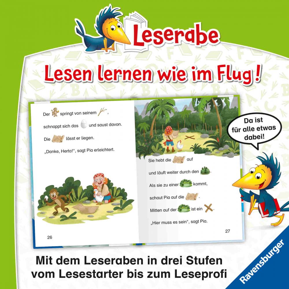 Ravensburger Buch Erstlesetitel Leserabe Vor Lesestufe Piratin Pia auf Schatzsuche 46430