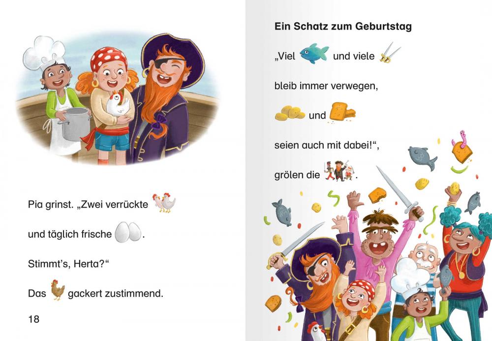 Ravensburger Buch Erstlesetitel Leserabe Vor Lesestufe Piratin Pia auf Schatzsuche 46430