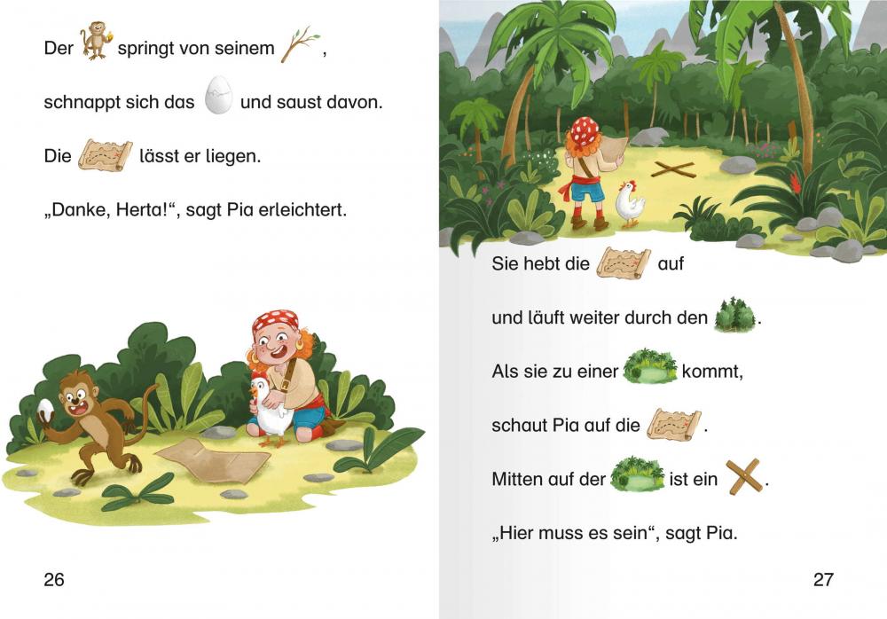 Ravensburger Buch Erstlesetitel Leserabe Vor Lesestufe Piratin Pia auf Schatzsuche 46430
