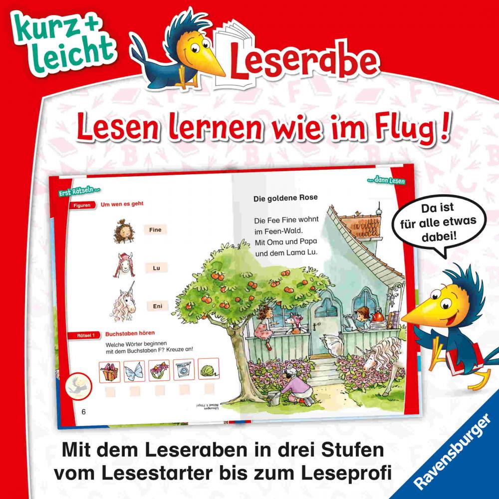 Ravensburger Buch Leserabe 1. Lesestufe Kurz und leicht Magische Flügel für Fee Fine 46432