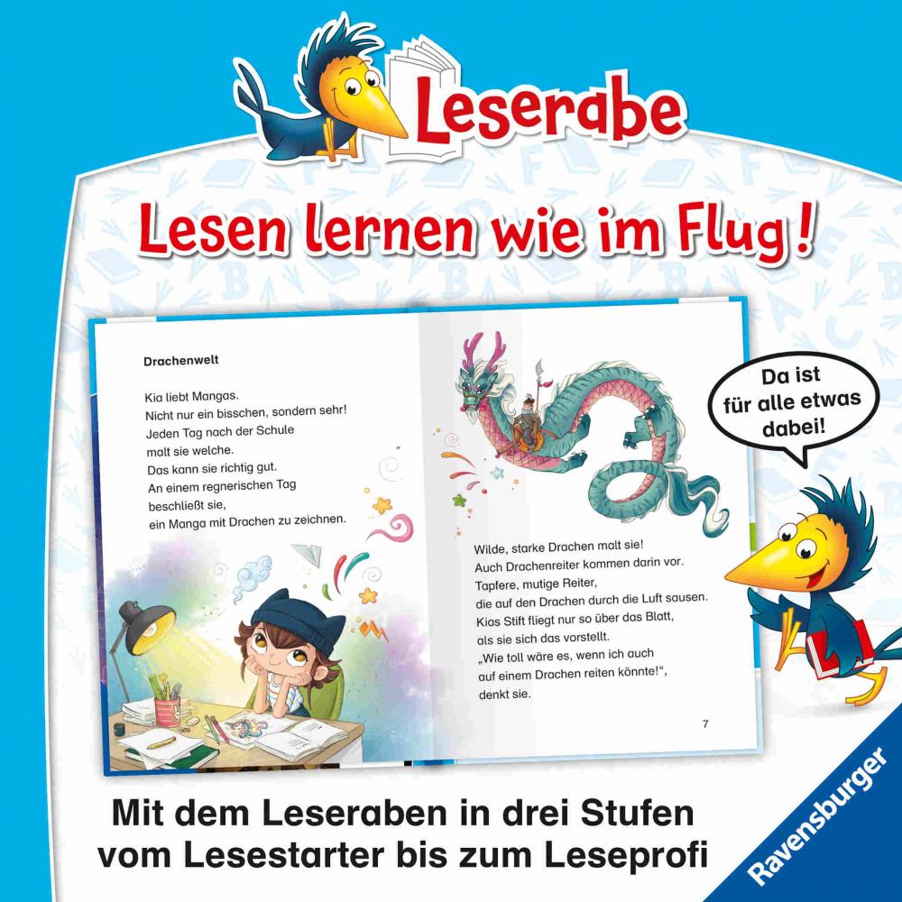 Ravensburger Buch Erstlesetitel Leserabe 2. Lesestufe Kia und der Manga Drache 46434