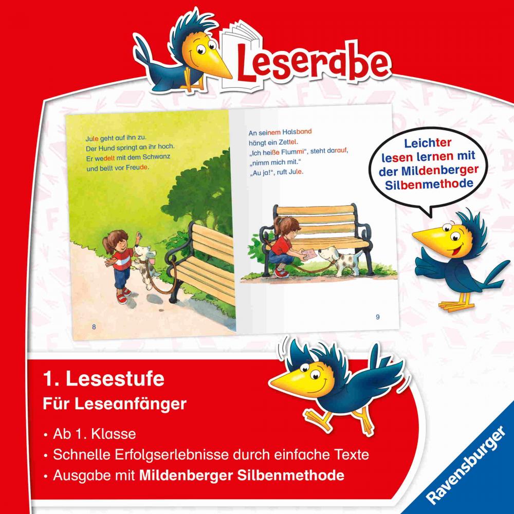 Ravensburger Buch Erstlesetitel Leserabe mit Mildenberger Silbenmethode Ein Hund für Jule 46435