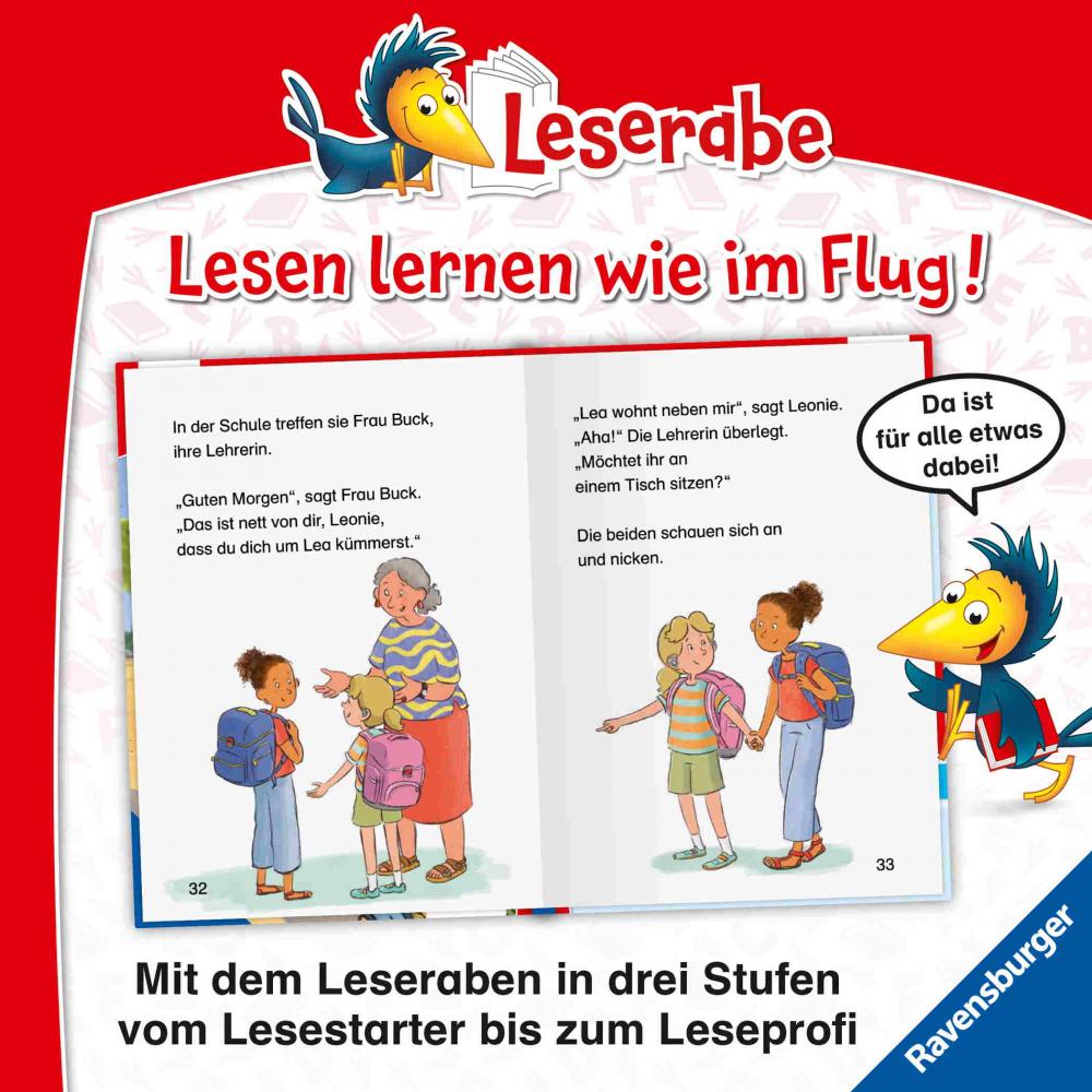 Ravensburger Buch Erstlesetitel Leserabe 1. Lesestufe Lea, die Neue in der Klasse 46443