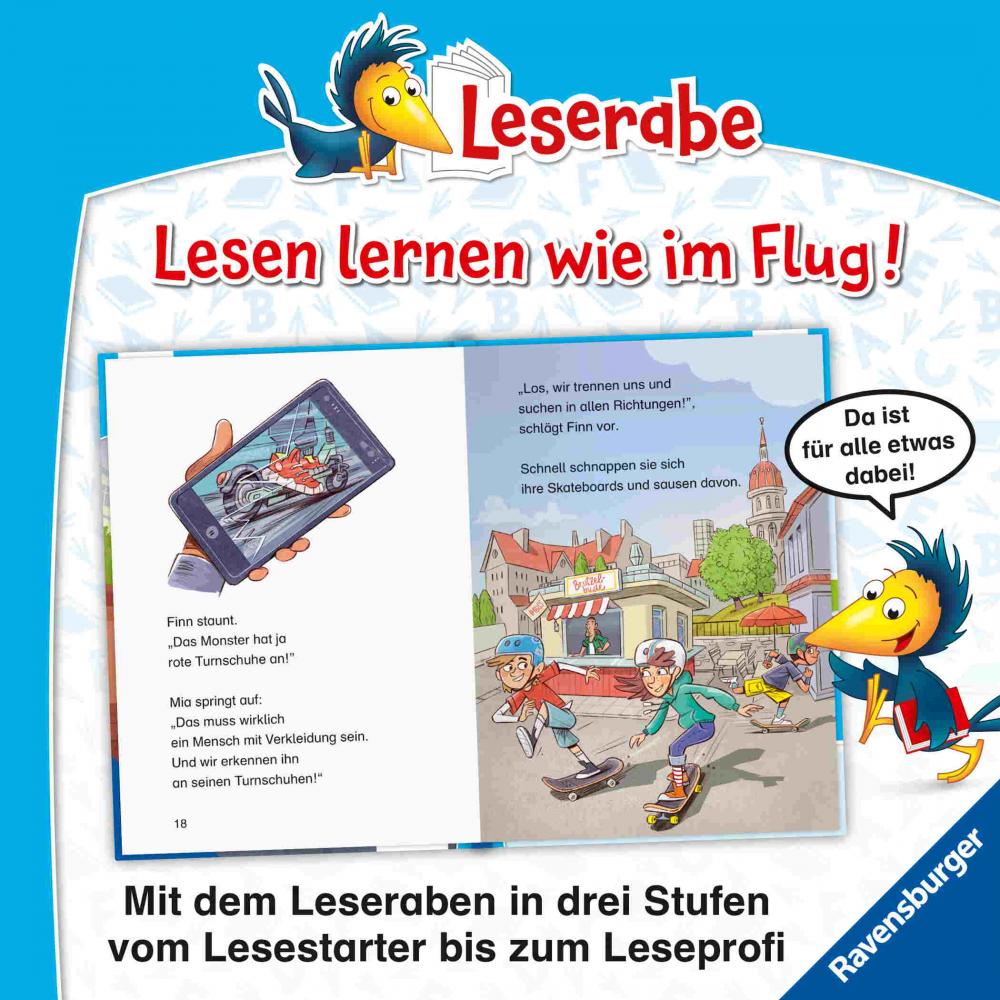Ravensburger Buch Erstlesetitel Leserabe 2. Lesestufe Ein Fall für die Skater Bande 46448