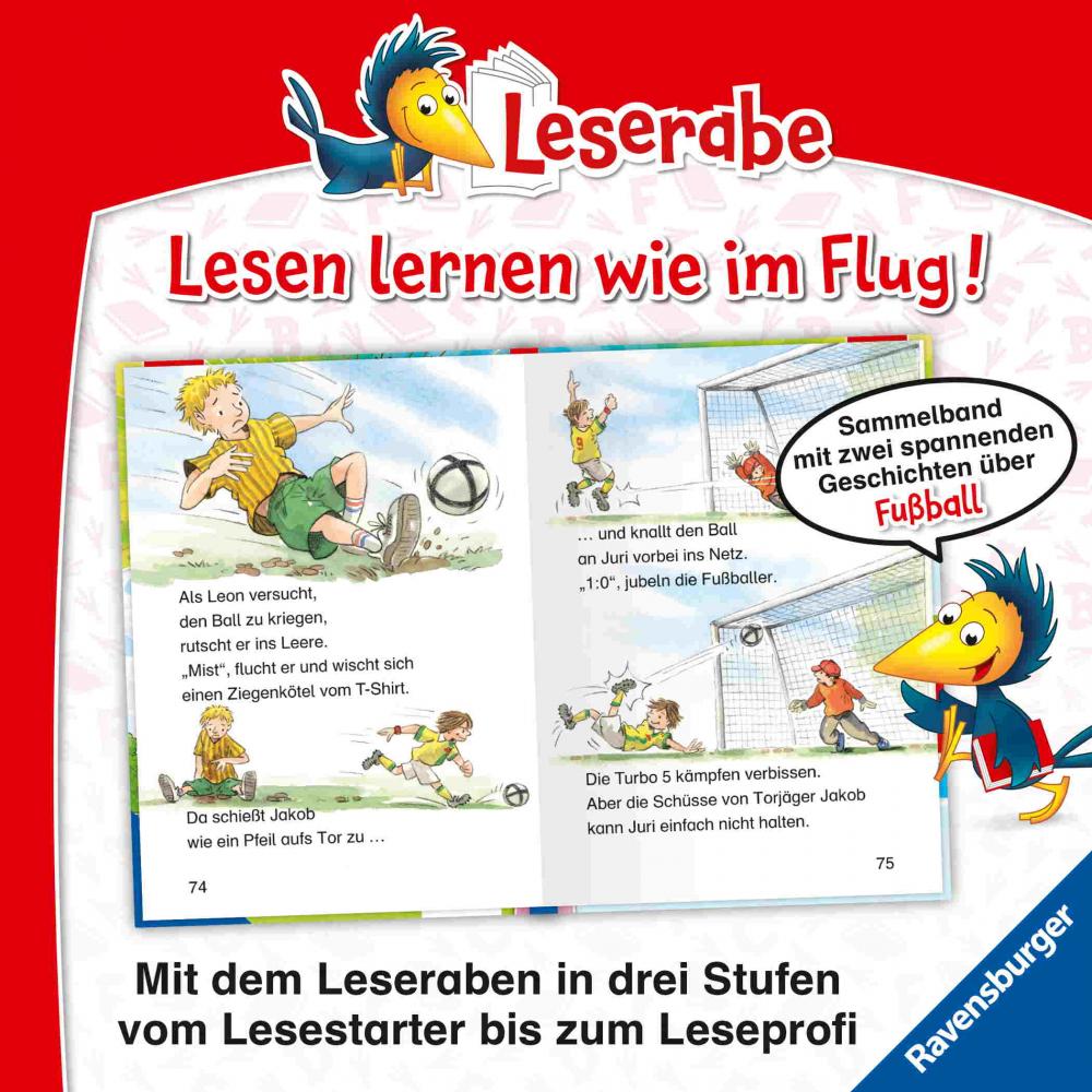 Ravensburger Buch Erstlesetitel Leserabe Sonderausgaben Fußballabenteuer zum Lesenlernen 46456