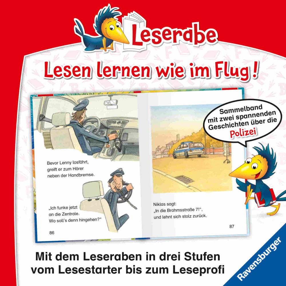 Ravensburger Buch Erstlesetitel Leserabe Sonderausgaben Polizeiabenteuer zum Lesenlernen 46457