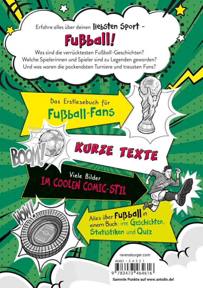 Ravensburger Buch Erstlesetitel Fußball Stars Alles über Fußball. Träume, Tore, Titel 46461