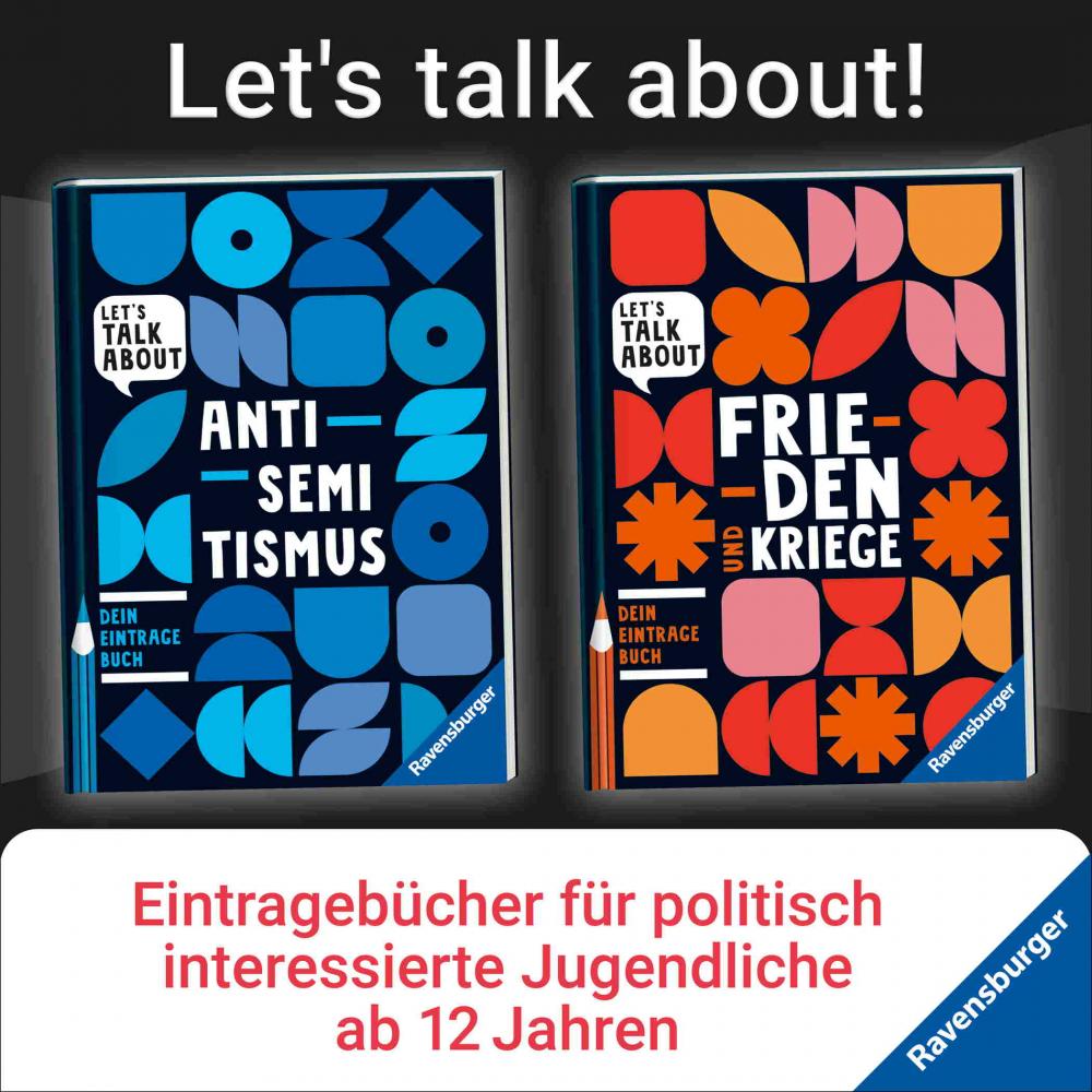 Ravensburger Buch Kindersachbuch Let's talk about Antisemitismus Dein Eintragebuch 48092