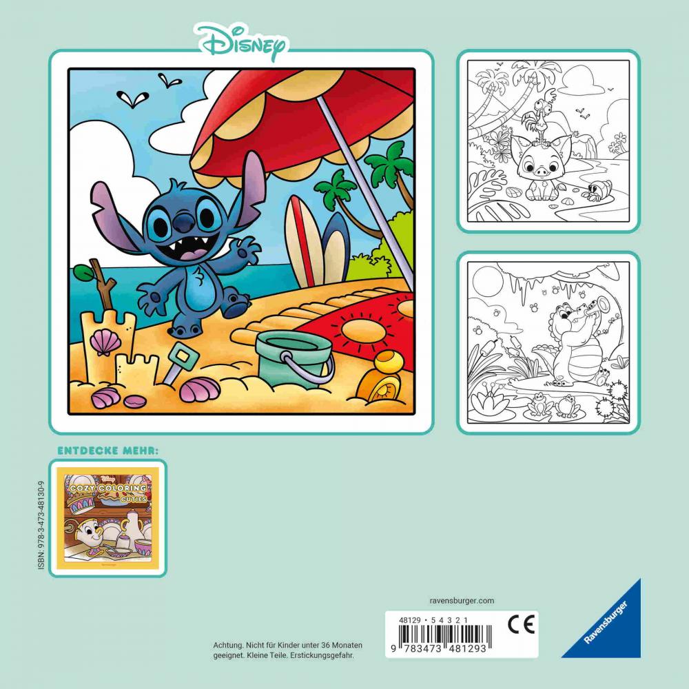 Ravensburger Buch Kreativität Cozy Coloring Disney Animals 48129