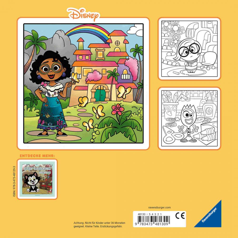 Ravensburger Buch Kreativität Cozy Coloring Disney Cuties 48130