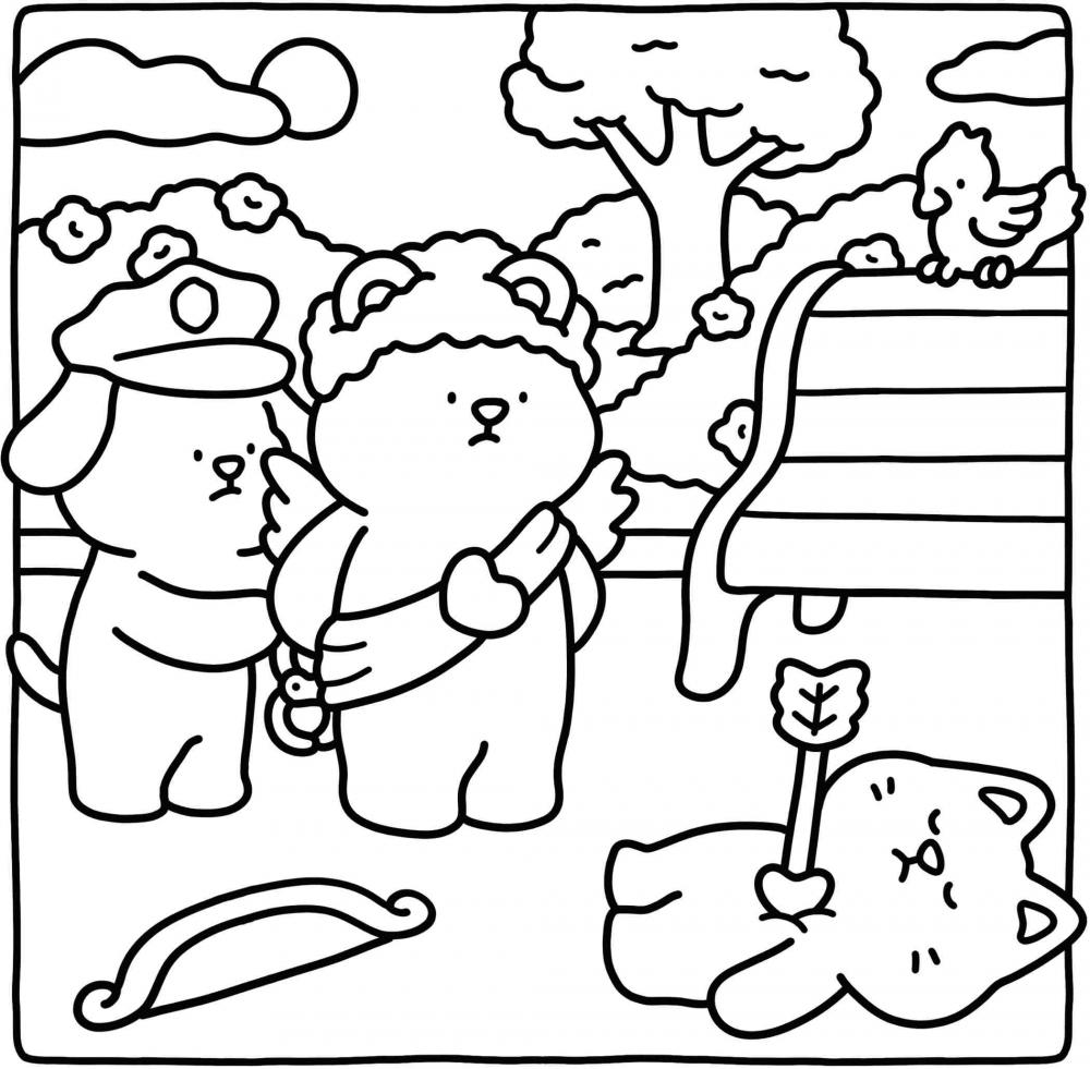 Ravensburger Buch Kreativität Cozy Coloring Silly Crimes 48133