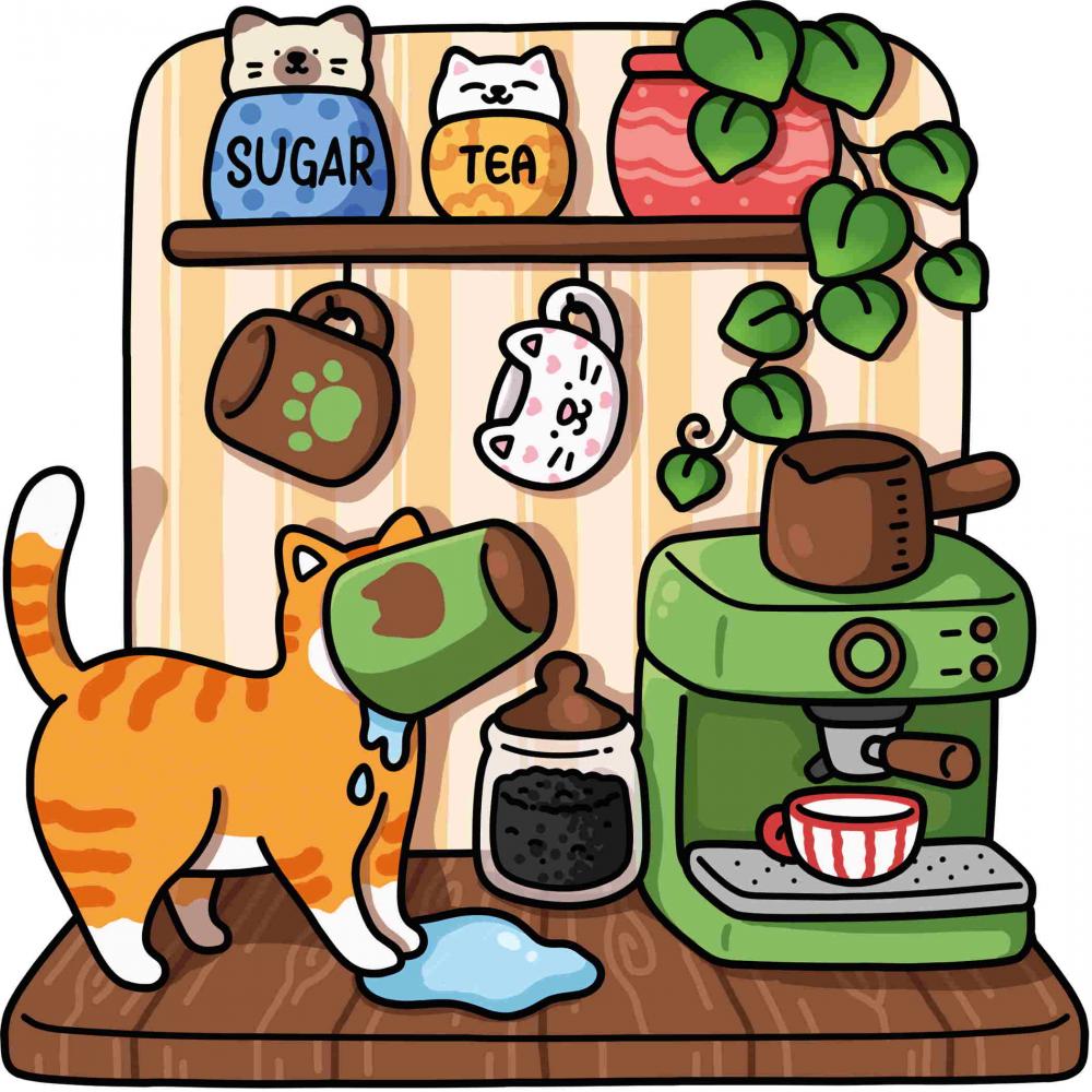 Ravensburger Buch Kreativität Cozy Coloring Naughty Cats 48135