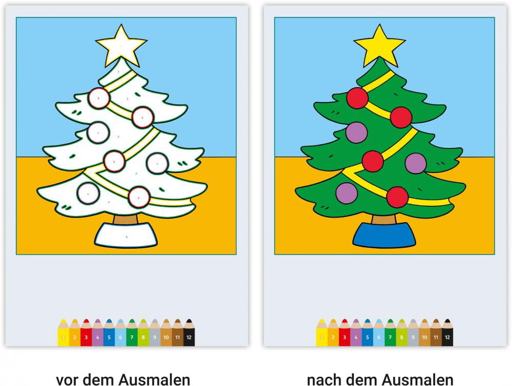 Ravensburger Buch Kreativität My first CreArt Malen nach Zahlen ab 3 Weihnachten 48832