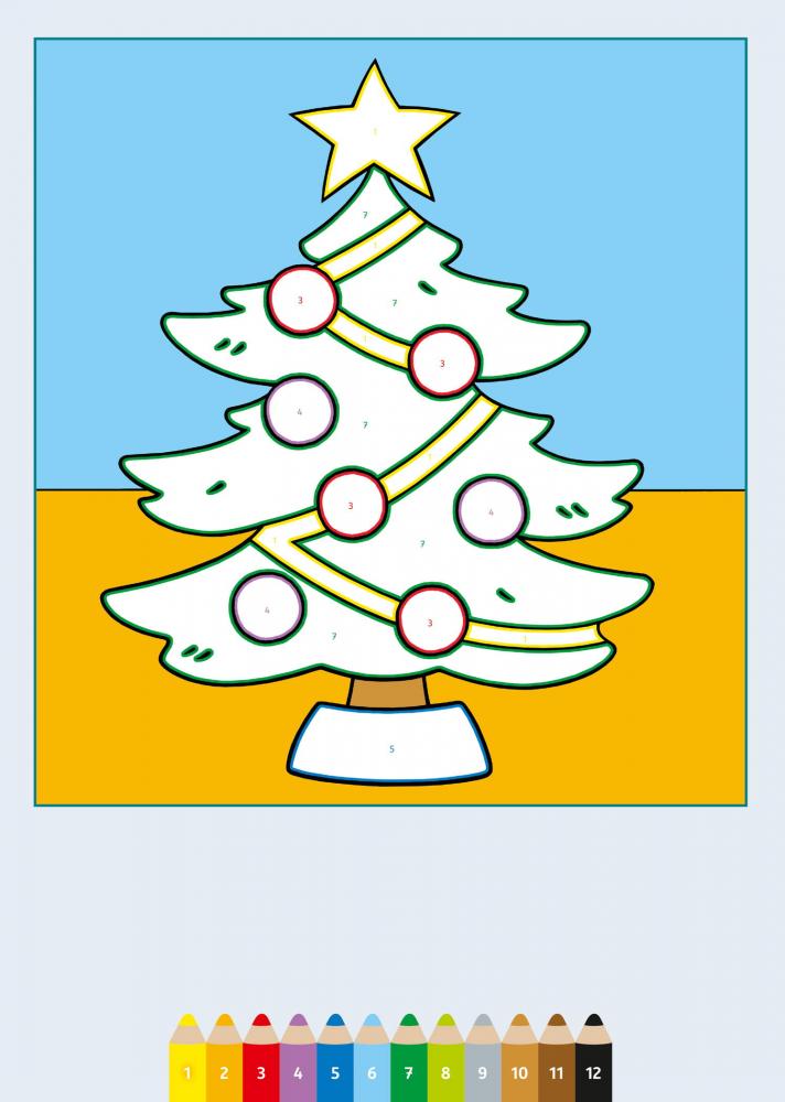 Ravensburger Buch Kreativität My first CreArt Malen nach Zahlen ab 3 Weihnachten 48832