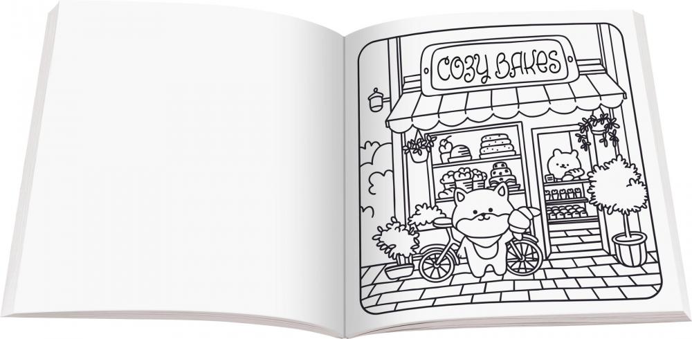 Ravensburger Buch Kreativität Cozy Coloring Around Town 48834
