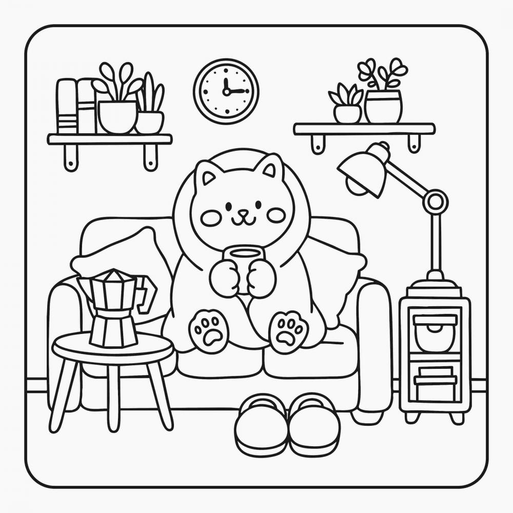 Ravensburger Buch Kreativität Cozy Coloring Little Things 48835