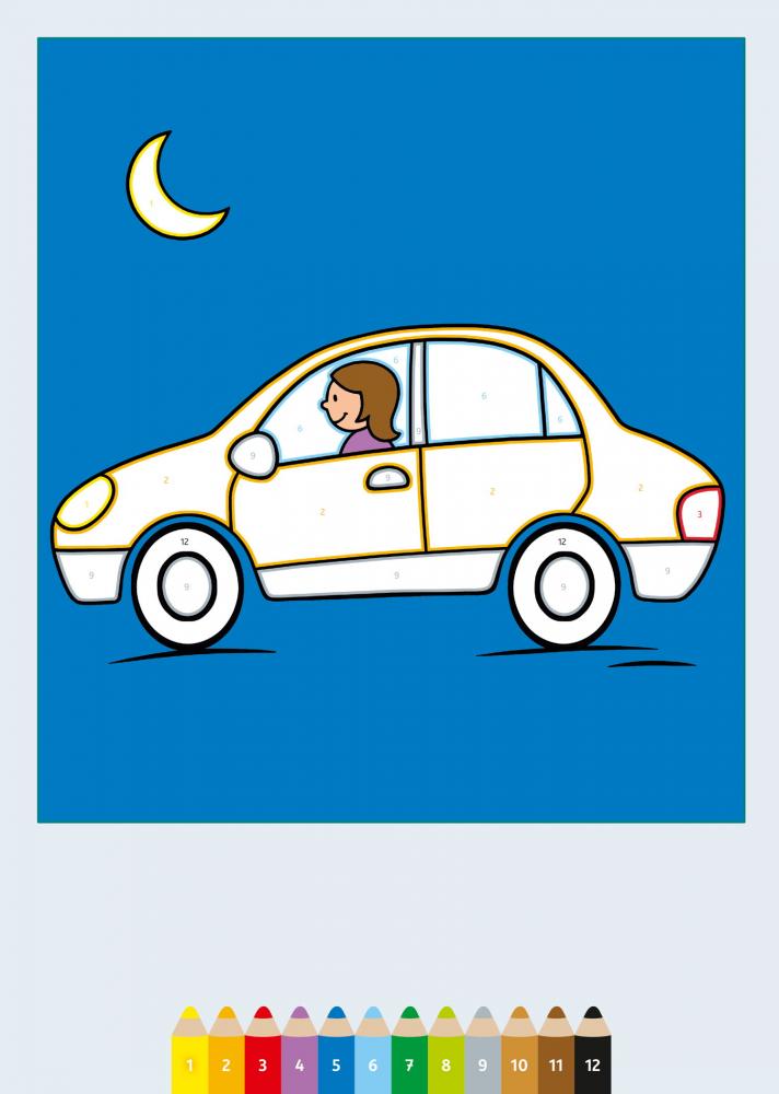 Ravensburger Buch Kreativität My first CreArt Malen nach Zahlen ab 3 Fahrzeuge 48836