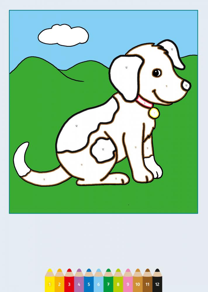 Ravensburger Buch Kreativität My first CreArt Malen nach Zahlen ab 3 Tiere 48840