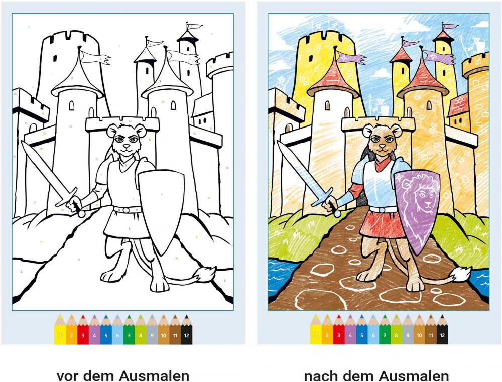 Ravensburger Buch Kreativität CreArt Malen nach Zahlen ab 5 Zauberpapier Abenteuer 48843