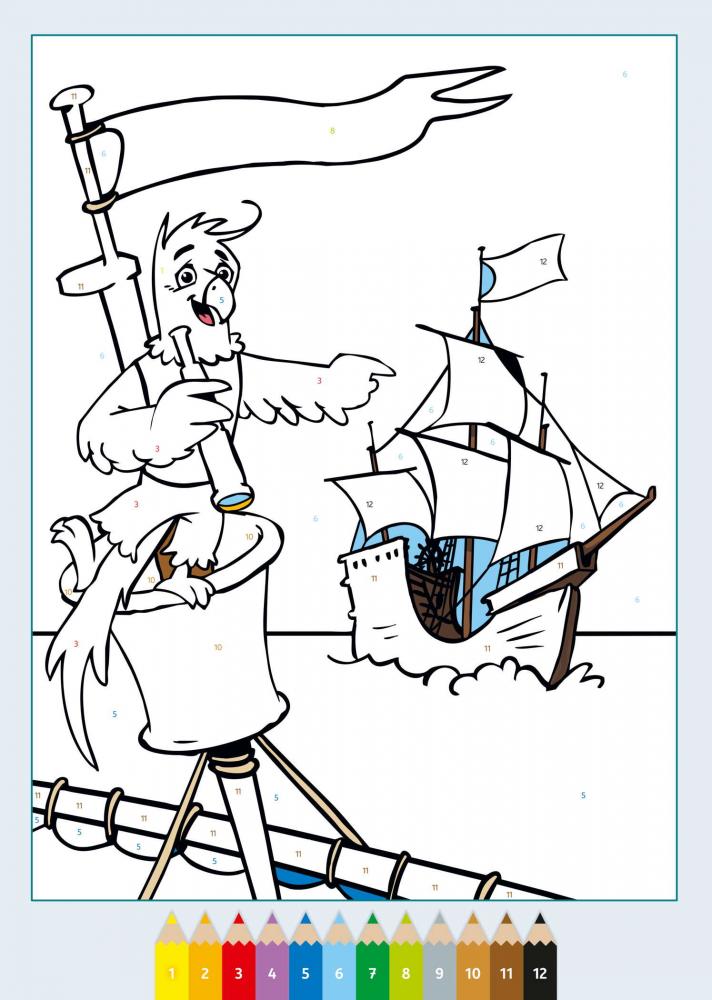 Ravensburger Buch Kreativität CreArt Malen nach Zahlen ab 5 Zauberpapier Abenteuer 48843