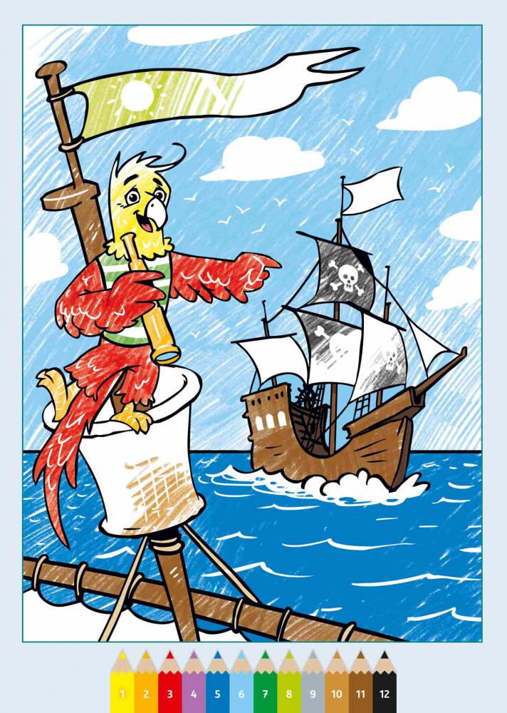 Ravensburger Buch Kreativität CreArt Malen nach Zahlen ab 5 Zauberpapier Abenteuer 48843