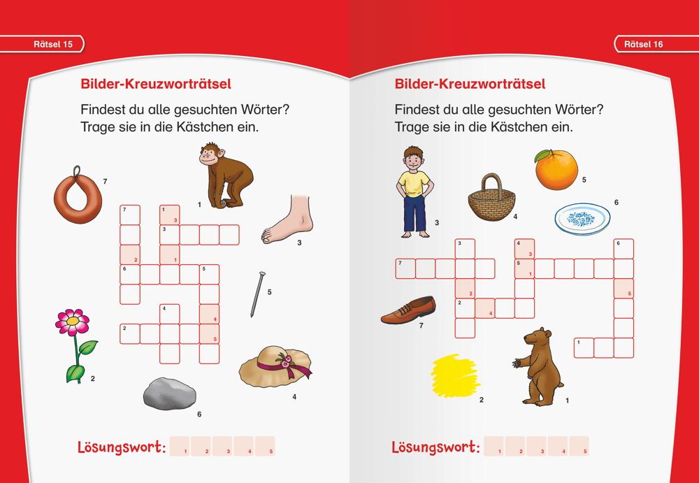 Ravensburger Buch Quiz und Rätsel Kreuzworträtsel zum Lesenlernen 48961
