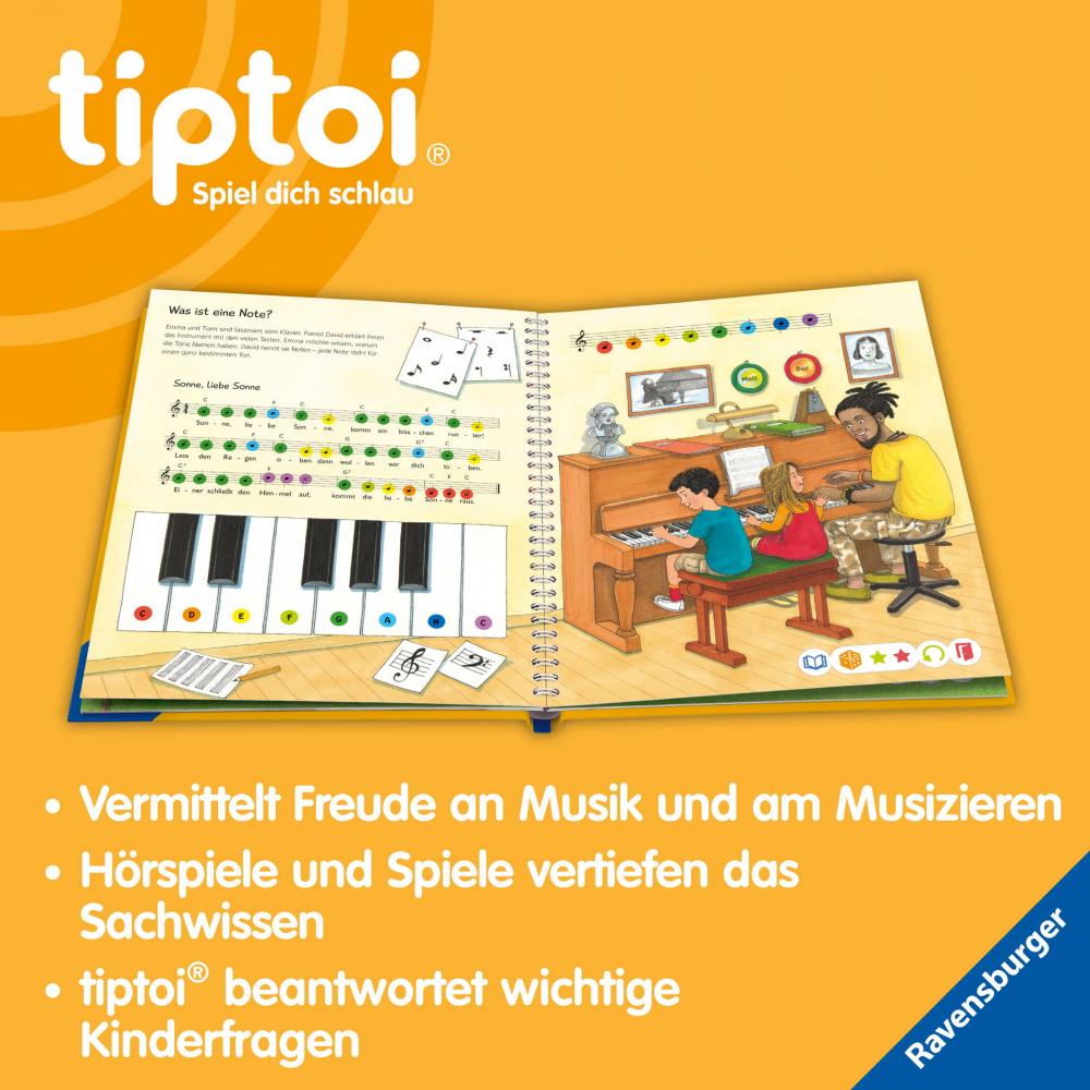 Ravensburger Buch tiptoi Wieso? Weshalb? Warum? Wir entdecken die Musik 49280