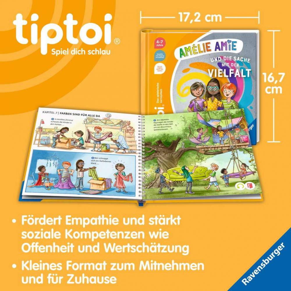 Ravensburger Buch tiptoi Bilderbuch Umgang mit Gefühlen die Sache mit der Vielfalt 49298