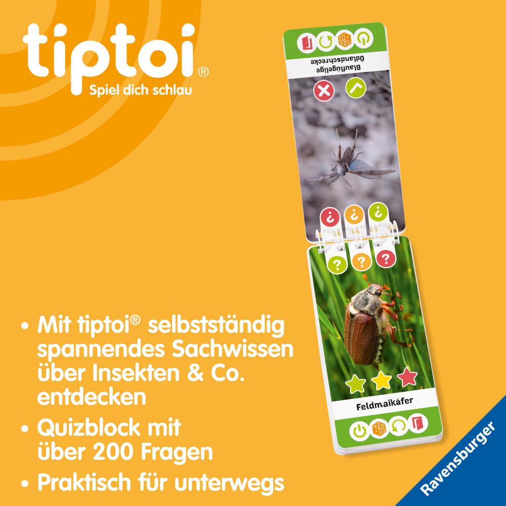Ravensburger Buch tiptoi Wieso? Weshalb? Warum? Quiz Insekten & Co. 49312