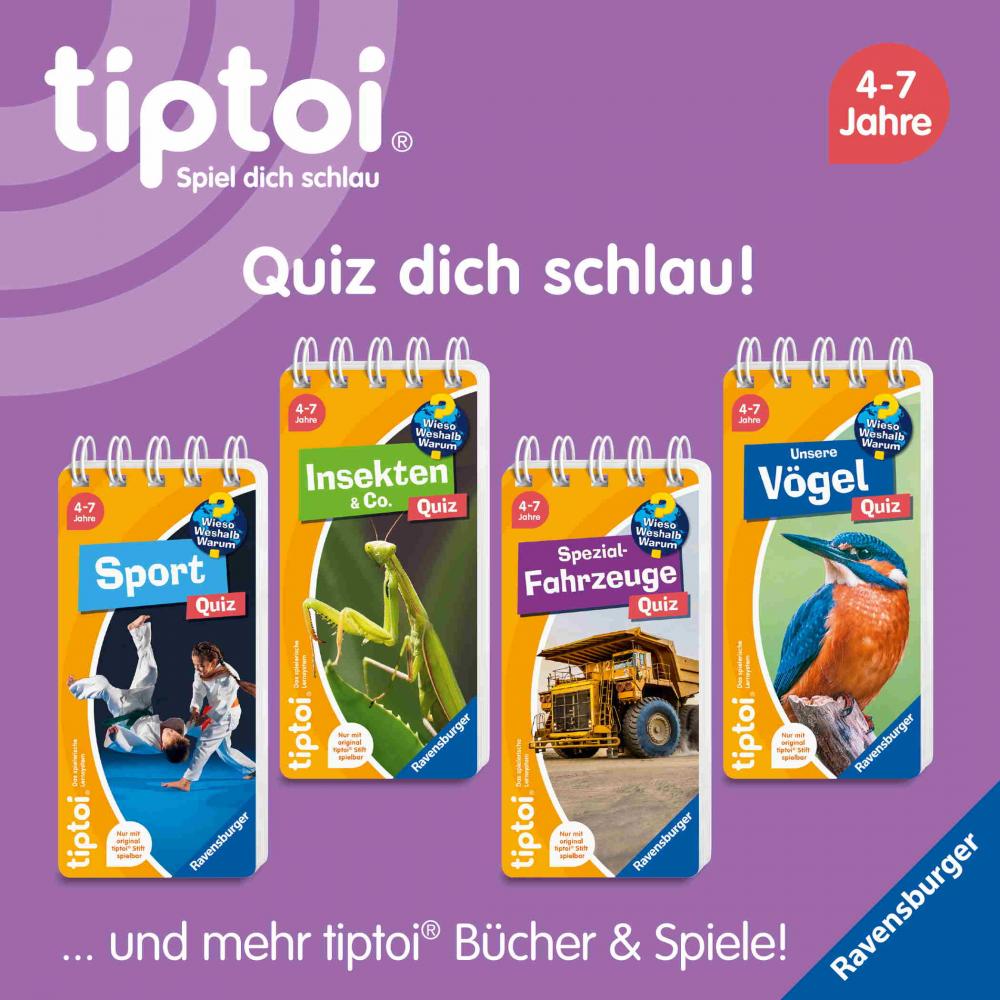 Ravensburger Buch tiptoi Wieso? Weshalb? Warum? Quiz Spezialfahrzeuge 49313