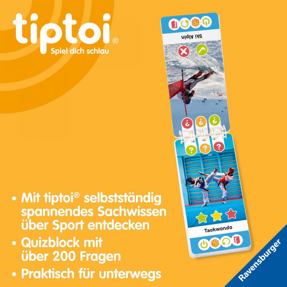 Ravensburger Buch tiptoi Wieso? Weshalb? Warum? Quiz Sport 49314