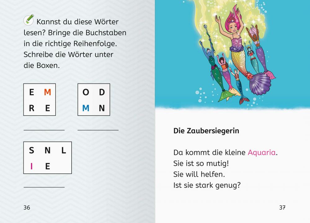 Ravensburger Buch Barbie Meerjungfrauen Power Das magische Turnier Erstlesebuch Lesenlernen 49854