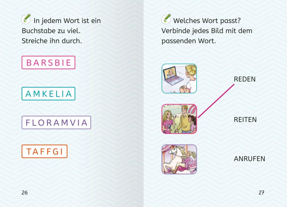 Ravensburger Buch Barbie Princess Adventure Prinzessin für einen Tag zum Lesenlernen 49855