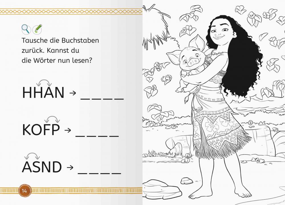 Ravensburger Buch Disney Vaiana Pua und Heihei Erstlesebuch zum Lesenlernen 49859