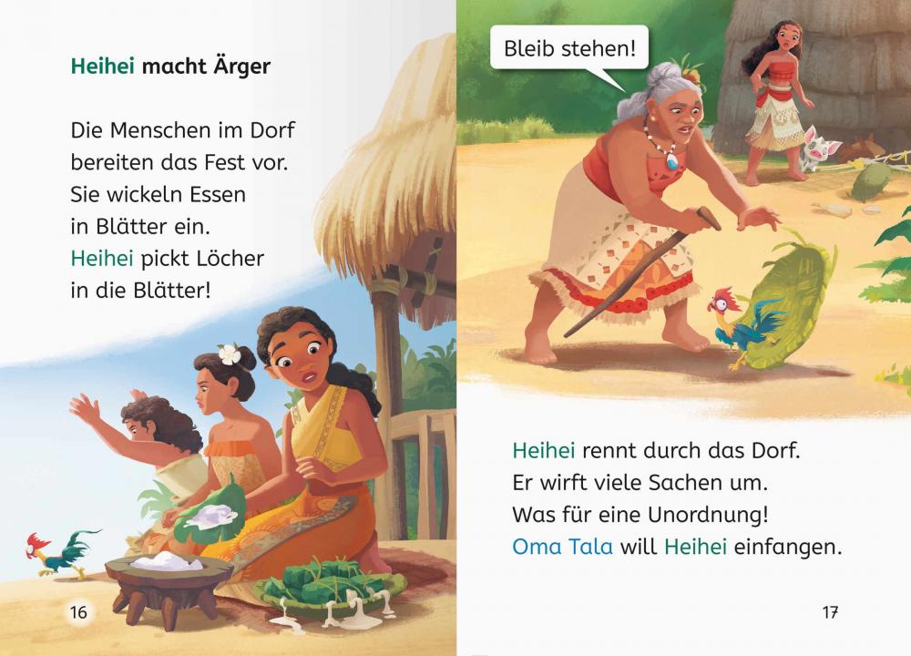 Ravensburger Buch Disney Vaiana Pua und Heihei Erstlesebuch zum Lesenlernen 49859