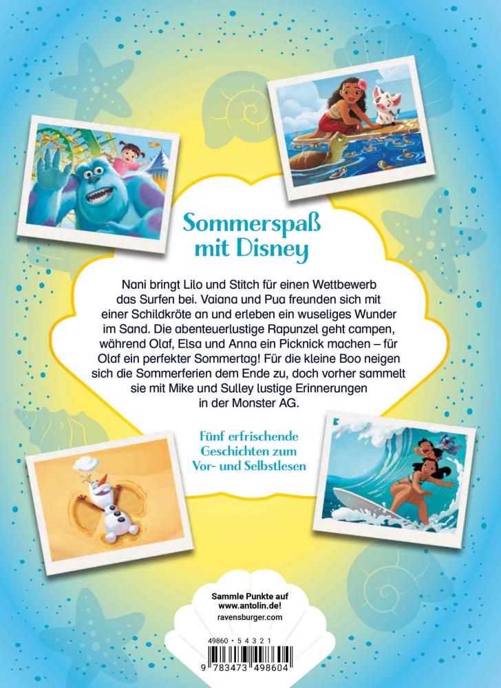Ravensburger Buch Disney Sommergeschichten Erstlesebuch ab 7 Jahren zum Lesenlernen 49860