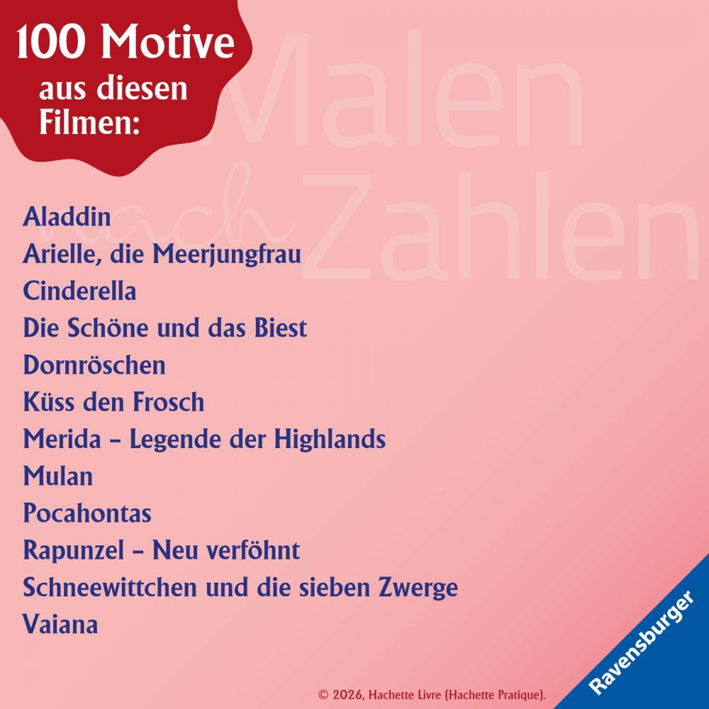 Ravensburger Buch Kreativität Disney Malen nach Zahlen Prinzessinnen 49861