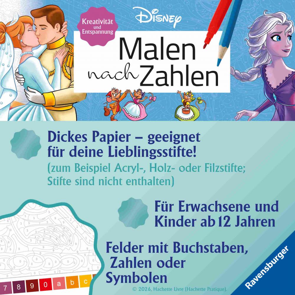 Ravensburger Buch Kreativität Disney Malen nach Zahlen Familie 49862
