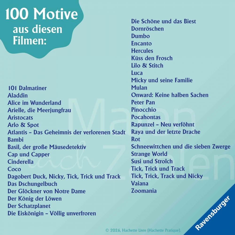 Ravensburger Buch Kreativität Disney Malen nach Zahlen Familie 49862